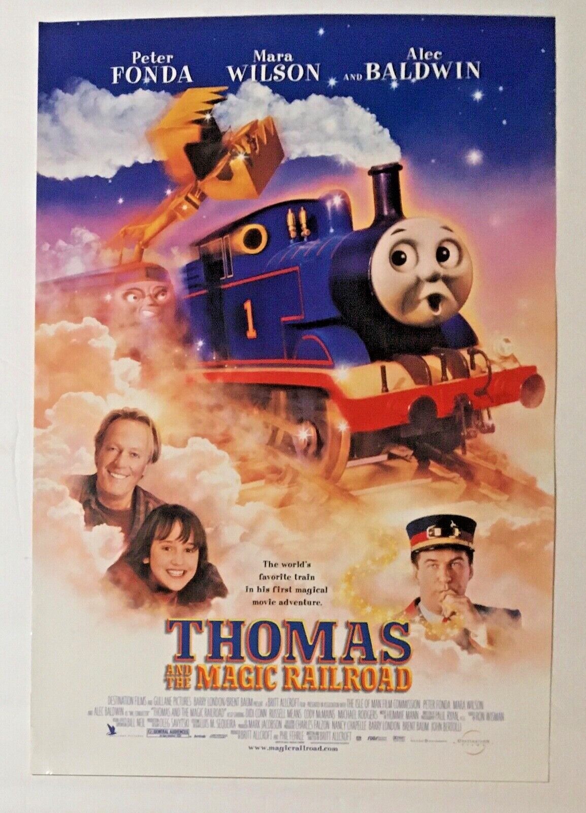 NEW « Thomas & the Magic Railroad Poster » Thomas the Tank Engine 11.5&Prime; x 17&Prime;