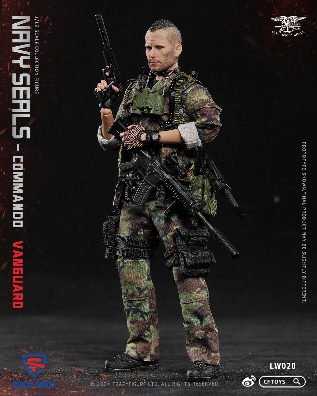 Boxset Figure – Crazy figure 1/12 Scale LW020 Navy SEAL Assault Team Pointman