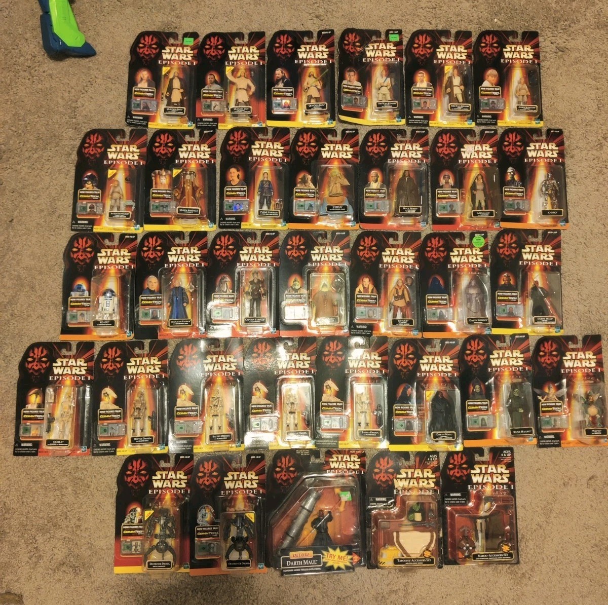 STAR WARS EPISODE I 1 THE PHANTOM MENACE (1999) Figures Lot of 33 NEW