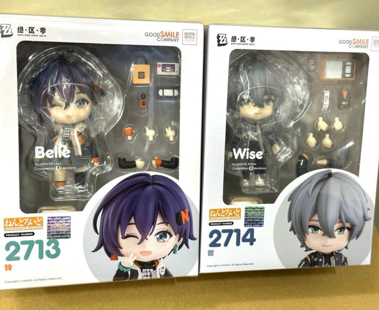 Zenless Zone Zero Nendoroid 2713 Belle 2714 Wise Good Smile Company Set Of 2