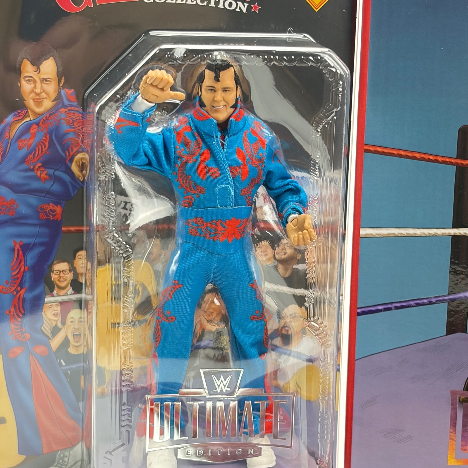 WWE Coliseum Collection Ultimate Warrior & Honky Tonk Man Figures Black Card New