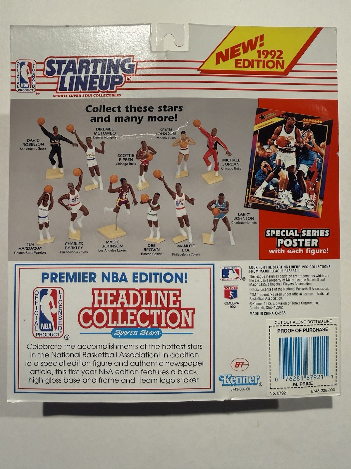 💥🏀 1992 MARK PRICE Starting Lineup, Cleveland Cav’s, NBA, Card & Poster 🏀💥