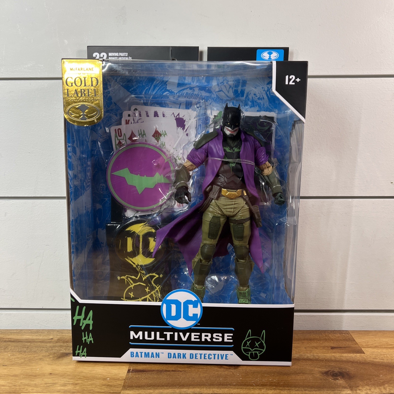 McFarlane Toys 7&Prime; Batman Dark Detective Gold Label Figure Jokerized Ships Fast!