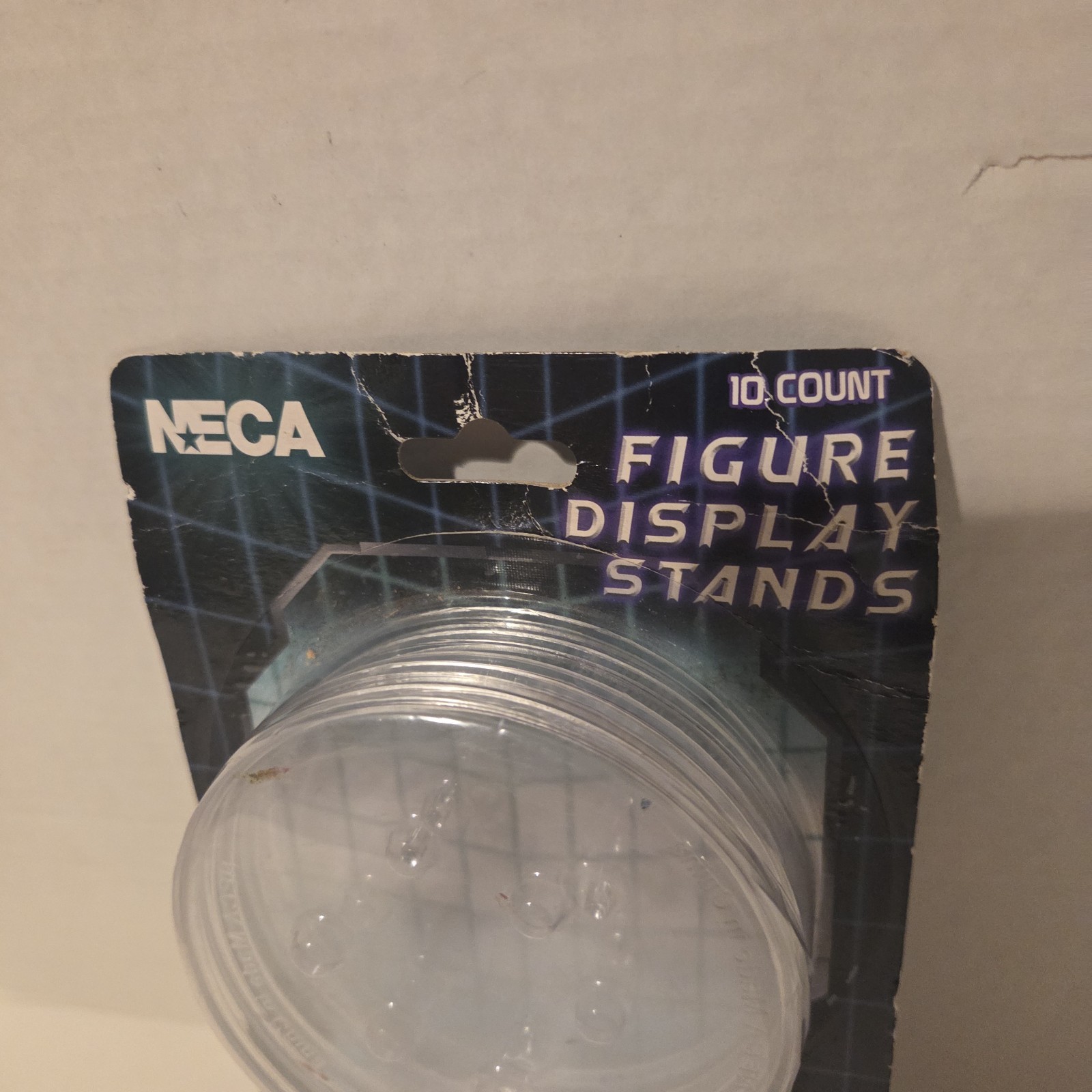 NECA 10 Count Action Figure Display Stands Base Black Fits most 6&Prime; to 8&Prime; Model