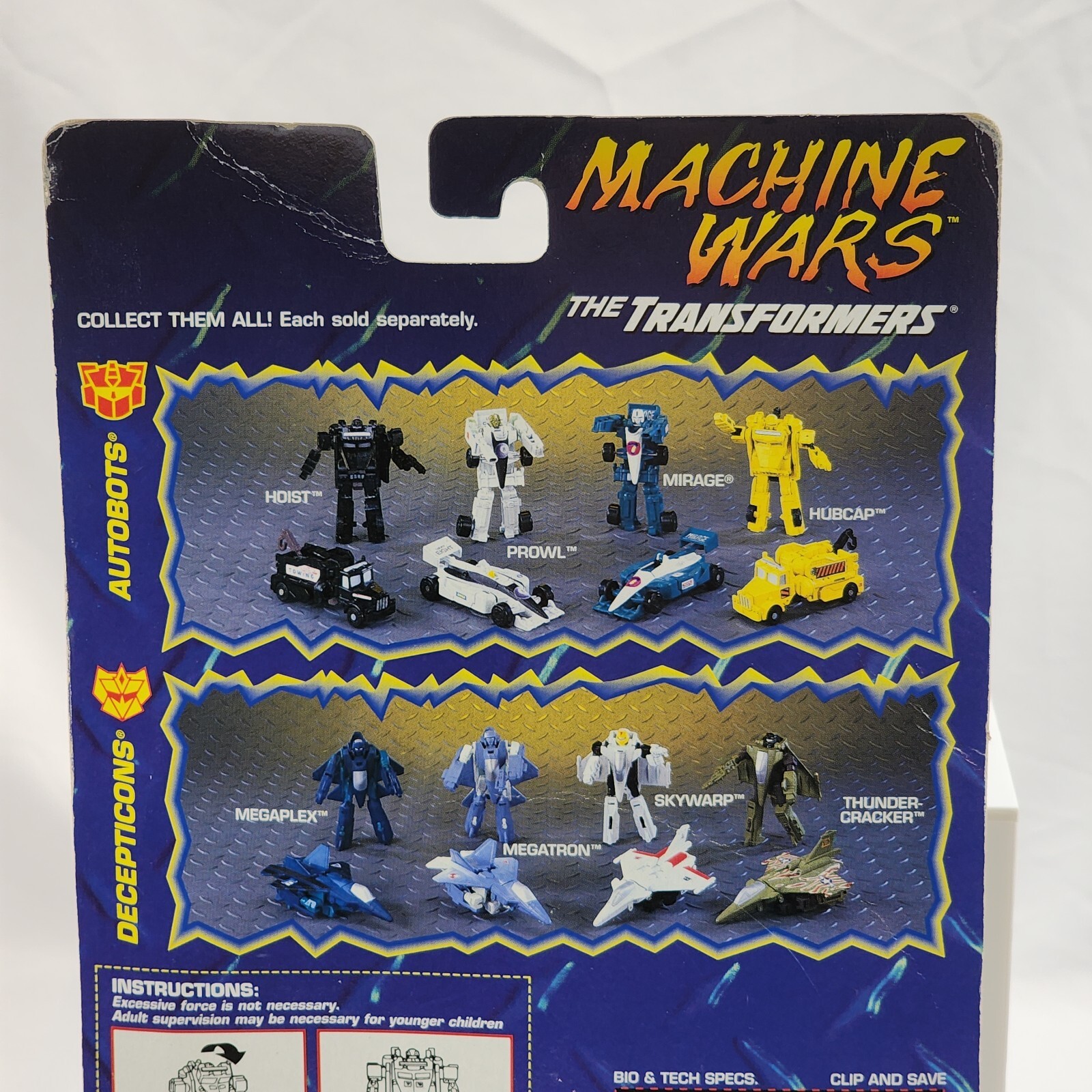 Transformers Machine Wars Hubcap Heroic Autobot NEW Sealed on Card 1996 Hasbro