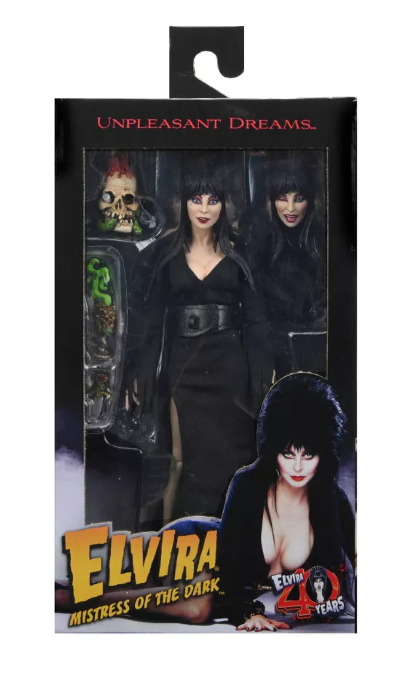 NECA Elvira Mistress of the Dark 8&Prime; Action Figure Unpleasant Dreams 40 Years NEW