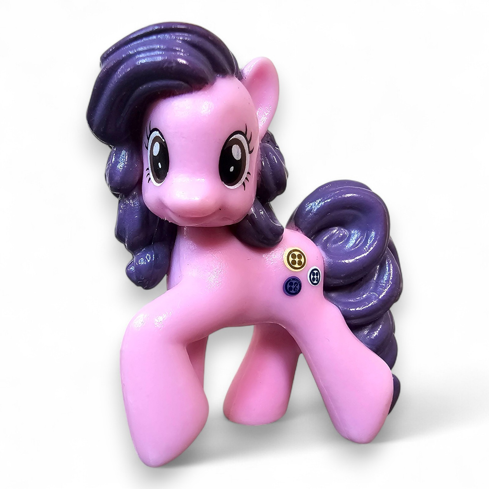 Hasbro My Little Pony Buttonbelle Blind Bag Mini Figure Pink Purple MLP 1.75&Prime;