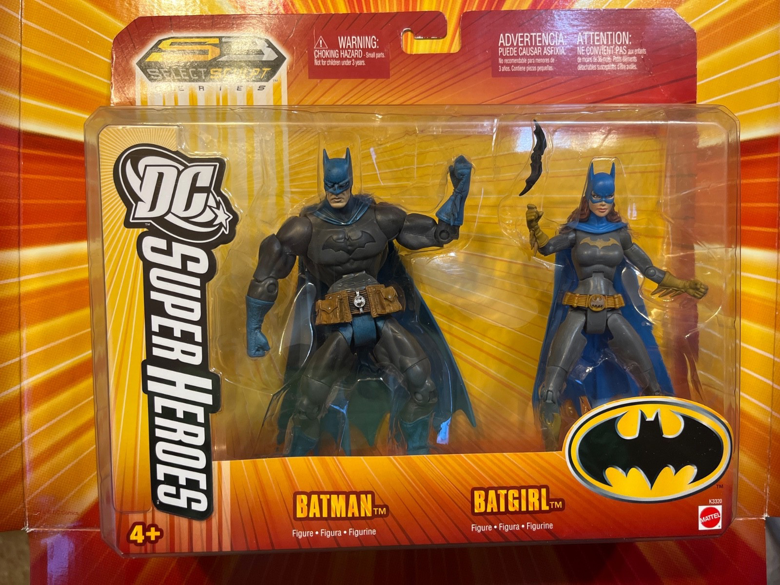 Mattel DC Super Heroes BATMAN BATGIRL 6&Prime; 1:12 NEW MOC DCUC 2006 K3320 S3 2-pack