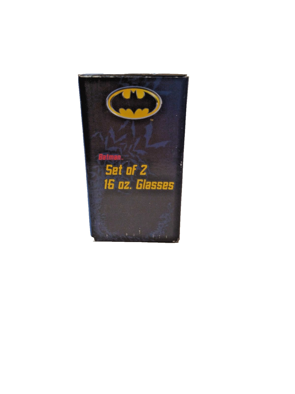 DC Comics Batman Drinking Glass Set 2 /16oz