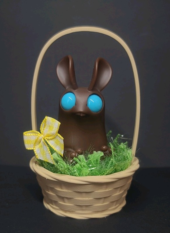 Peppercorn Chocolate Bunny In Basket Bindlewood Amanda Spayd Chris Ryniak