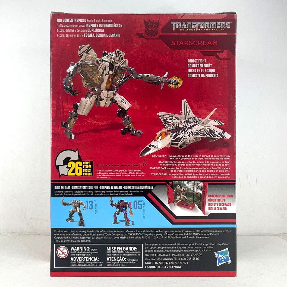 Hasbro Transformers Studio Series Starscream #21 SS21 Voyager Class Movie Figure