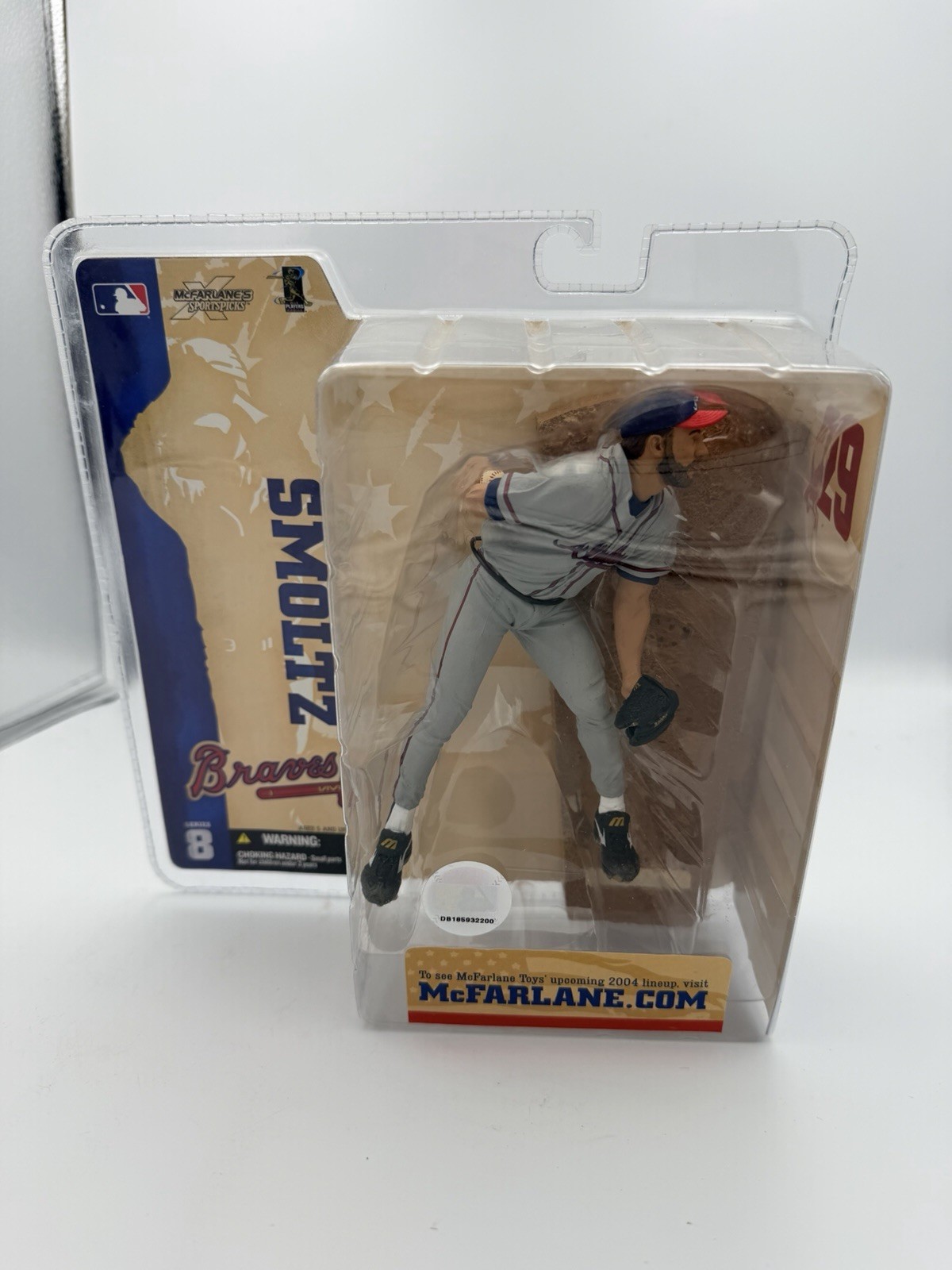 John Smoltz McFarlane Variant Grey Jersey Baseball Series 8 Braves NEW SEALED