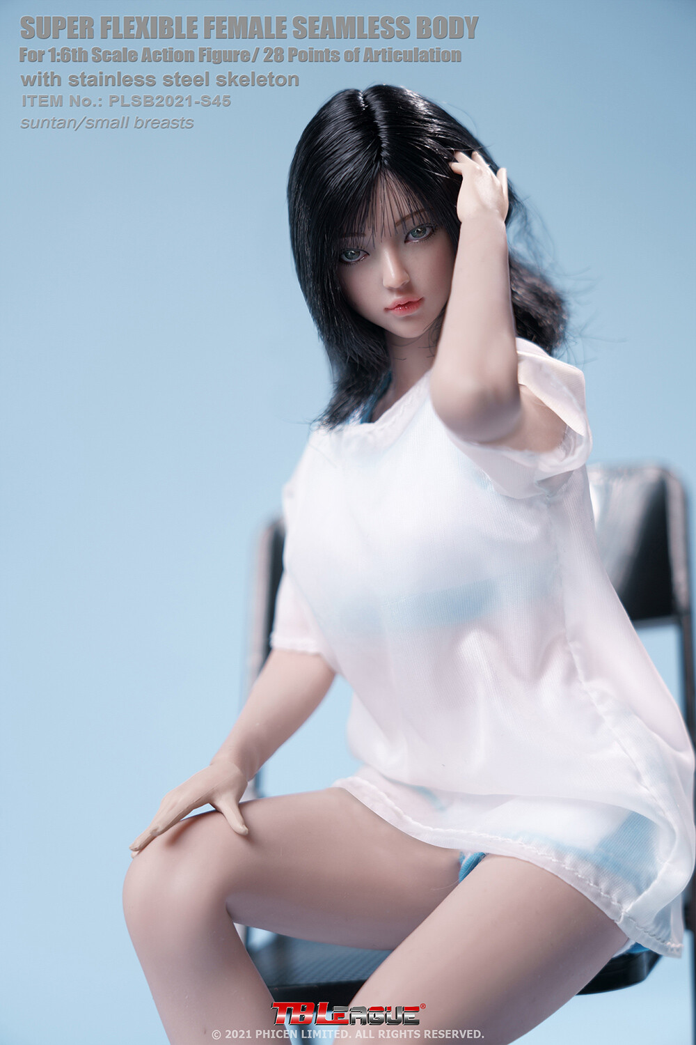 TBLeague1/6 Small Chest Circumference White Skin Girl Body Action Figures