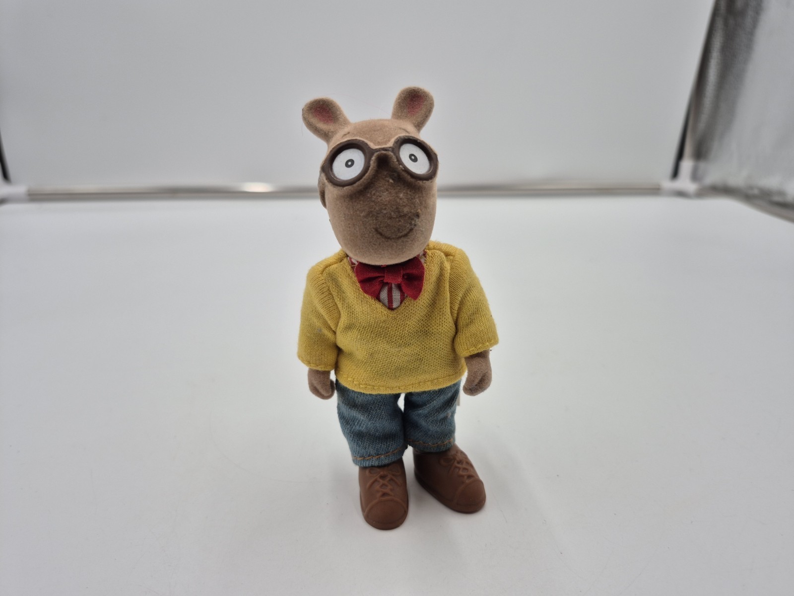 Vintage Arthur Aardvark Marc Brown Felt Flocked 5&Prime; Eden Toys Doll Figure 1997
