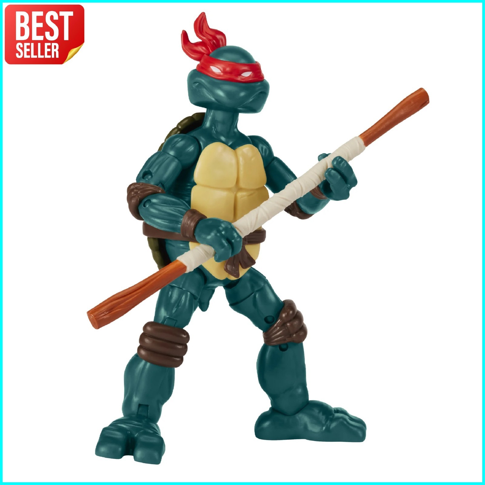TMNT Donatello 6 Inch Comic Book Action Figure With Bo Staff Display Stand
