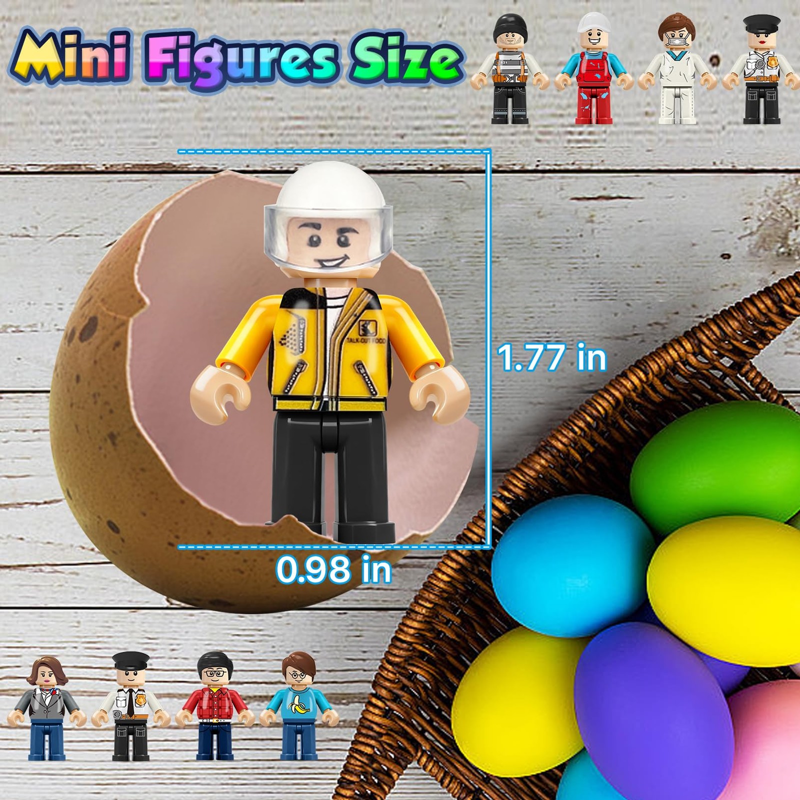 24PCS Mini Figures Building Bricks, Minifigures Stuffer, Mini People Figures …