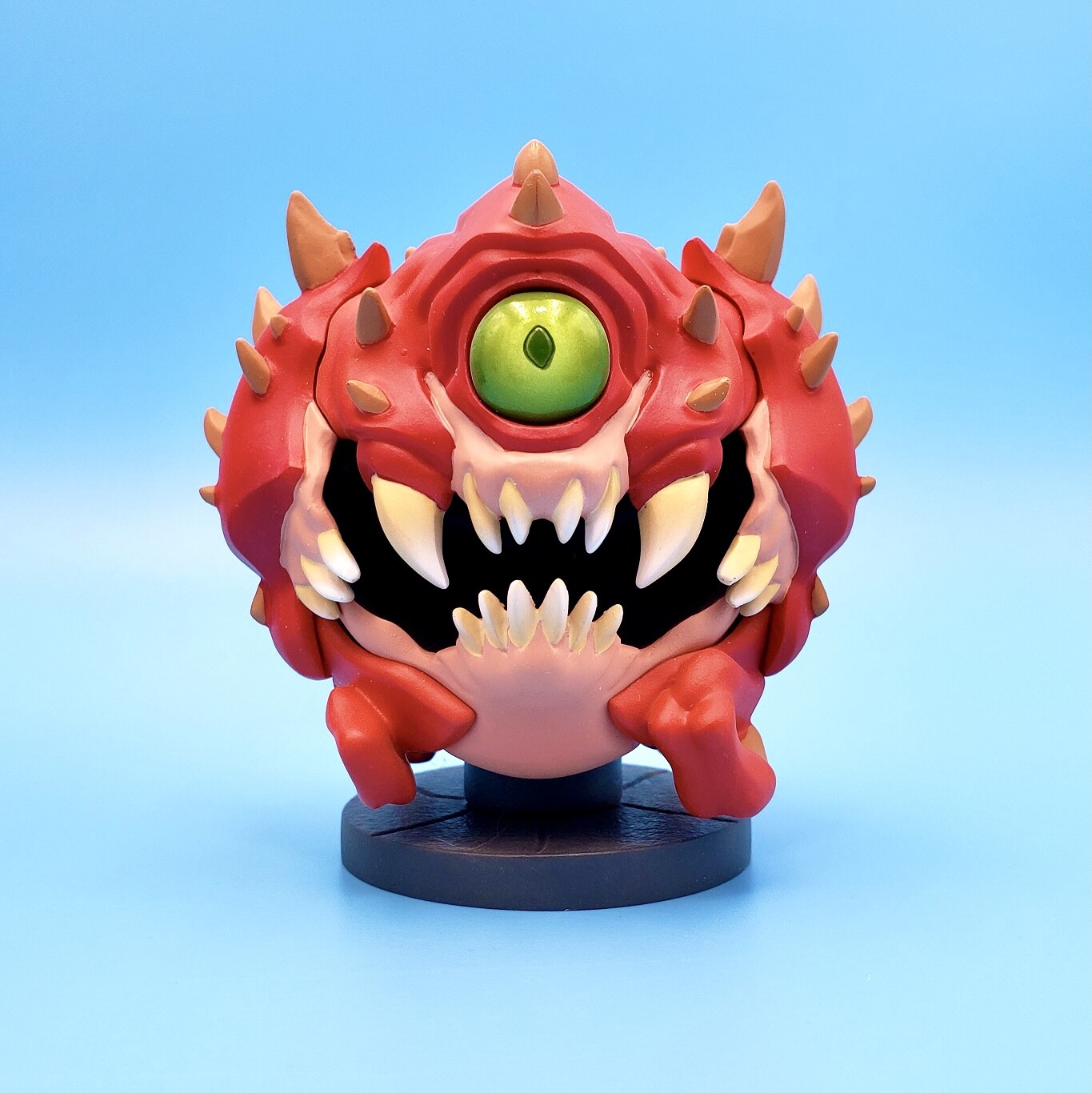 Doom Eternal Cacodemon Mini Figure & Sticker Official 3&Prime; Demon Statue Figurine
