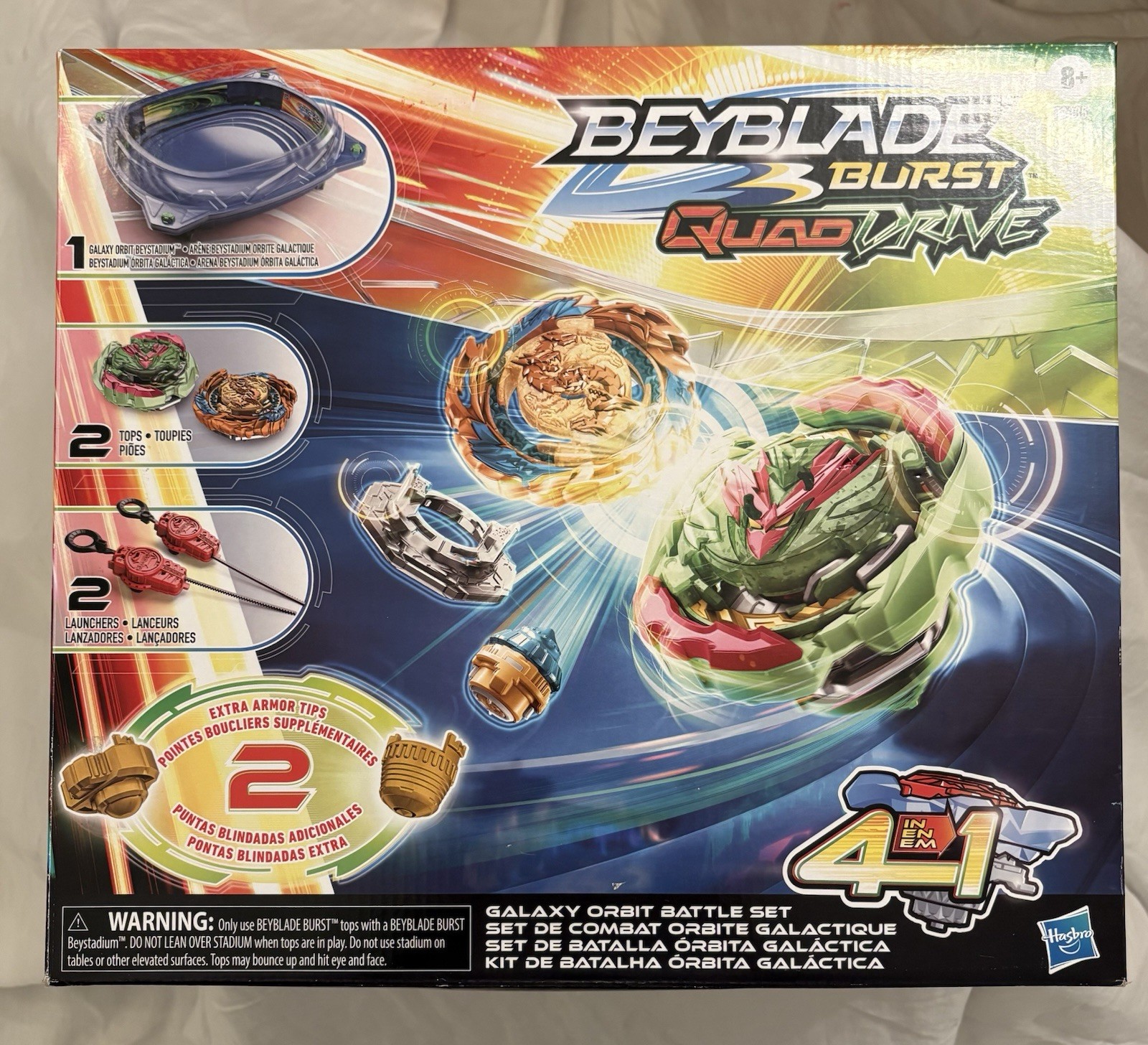 Hasbro Beyblade Burst QuadDrive Galaxy Orbit Battle Set F3335 New Open Box