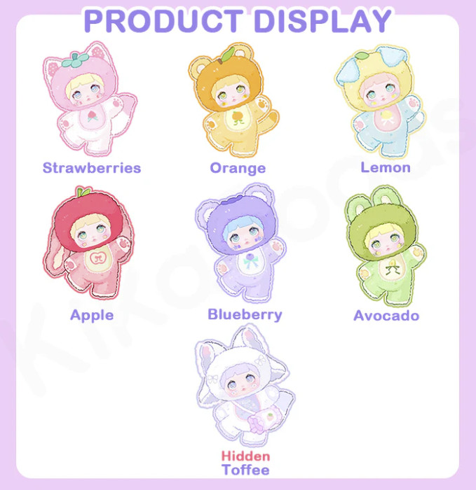New Authentic Nommi Interesting Fruit Series Plush Pendants – Card Confirmed