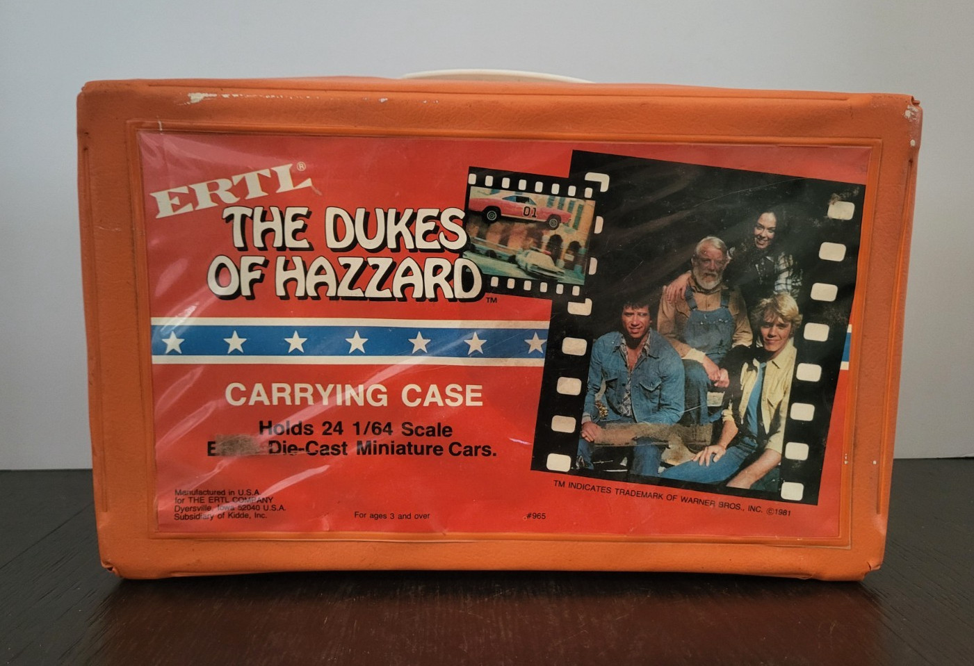 Carrying Case Vinyl 1/64 DUKES OF HAZZARD ERTL Vintage Original