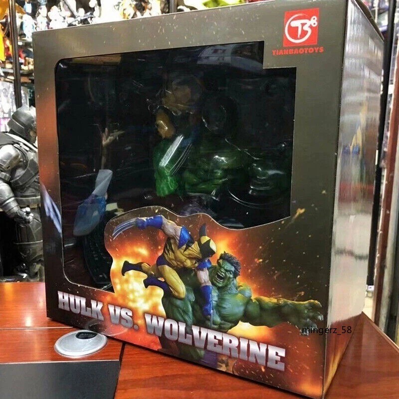 US STOCK Hulk VS. Wolverine 13 » Figure Statue Model Toy Collection Gift PVC New
