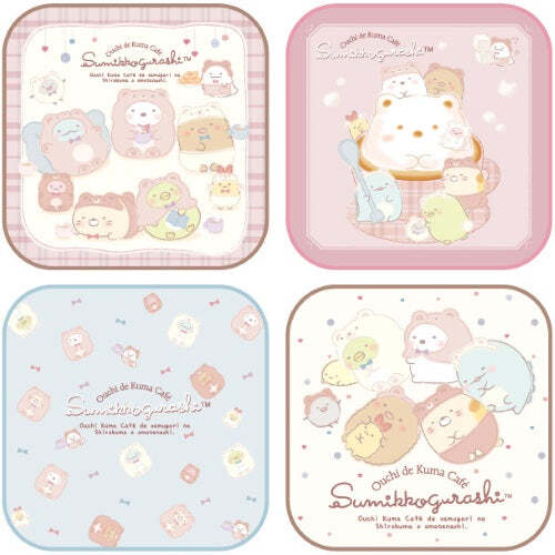 San-x Sumikko Gurashi Ouchi De Kuma Cafe Mini Towel Xebec 3-Inch Collectible Toy
