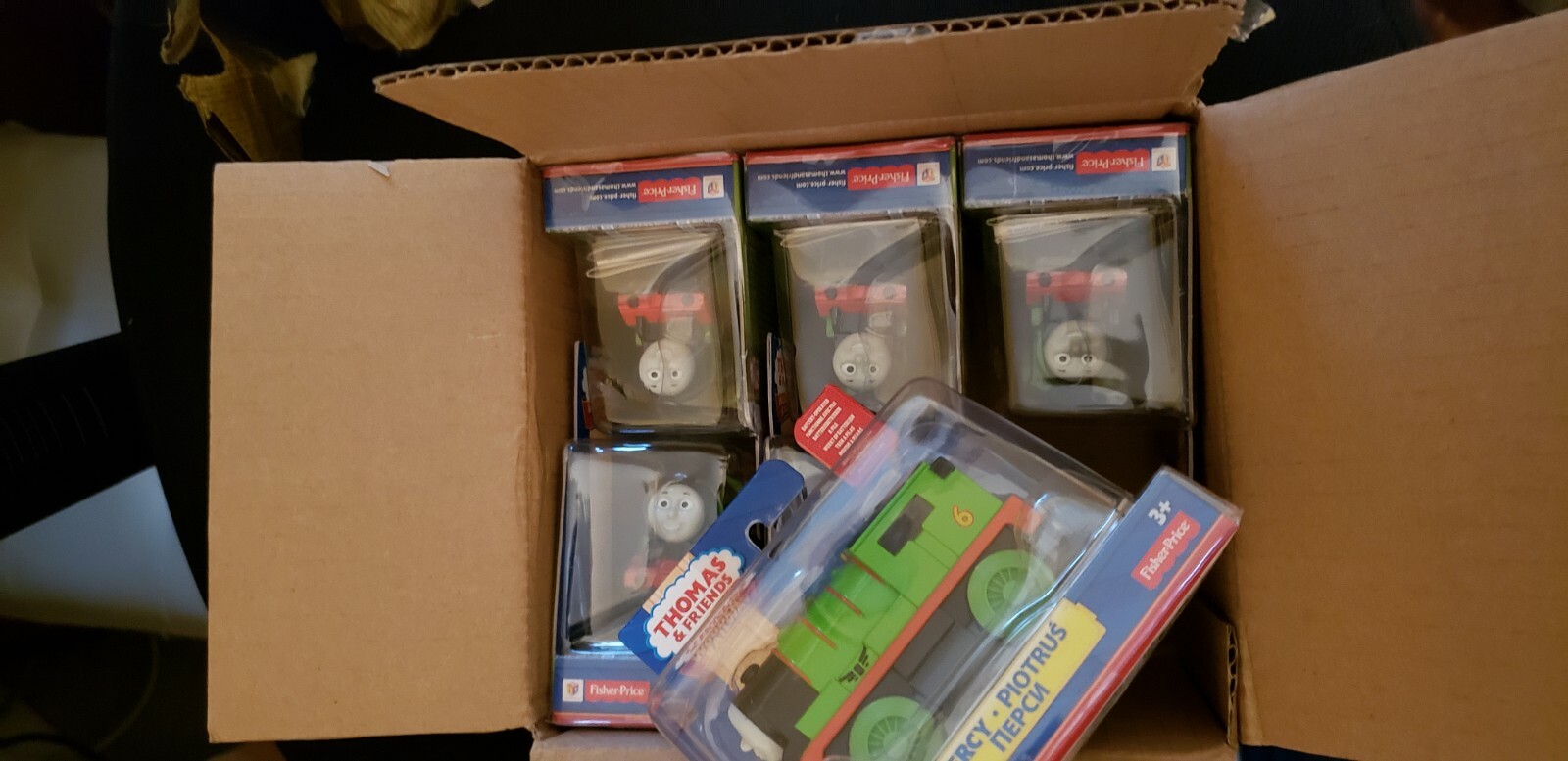 BATTERY OPERATED PERCY ~ THOMAS & FRIENDS WOODEN RAILWAY ~ IN USA Y4423