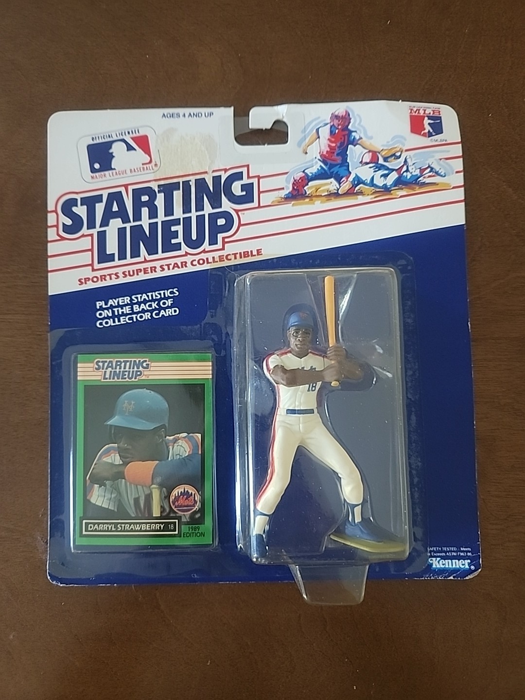 3 ⚾️ 1989 Starting Lineup NY Mets: Strawberry, Doc Gooden, Greg Jeffries w/ Card