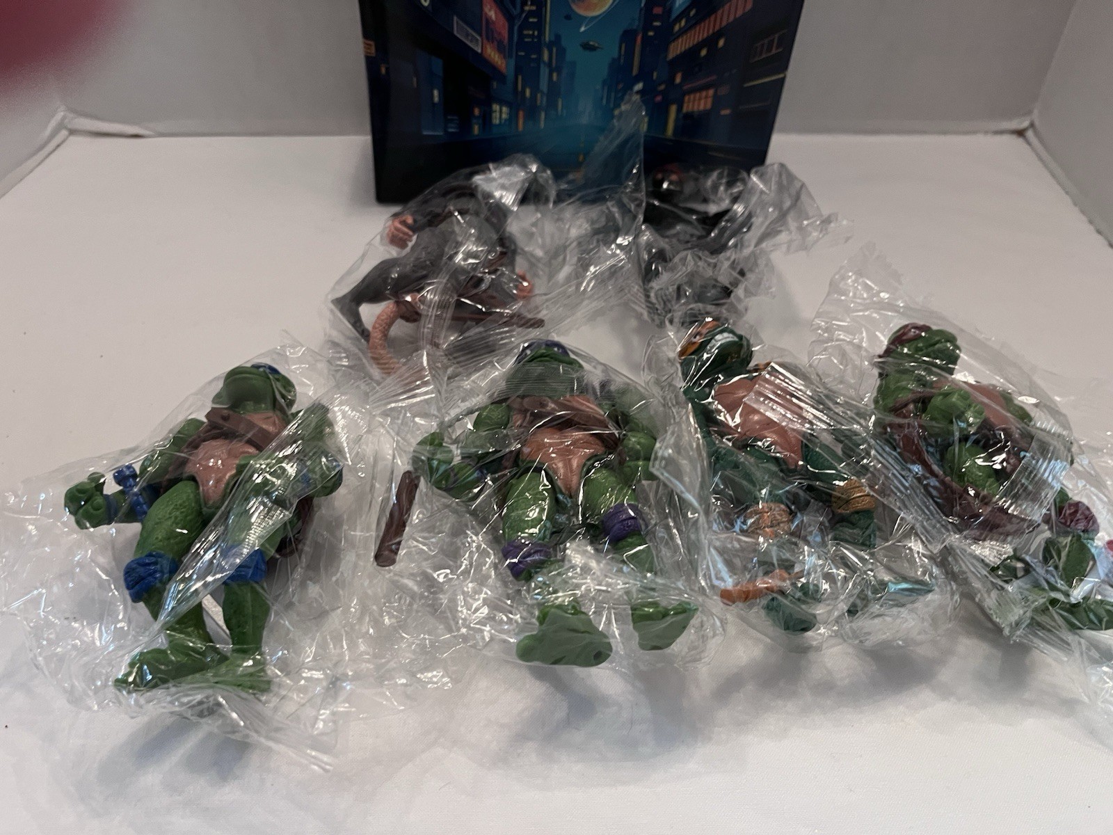 OBXAVV 4.7&Prime; Ninja Turtles Action Figures 6PCS Figure Bundle Toys Collection NIB