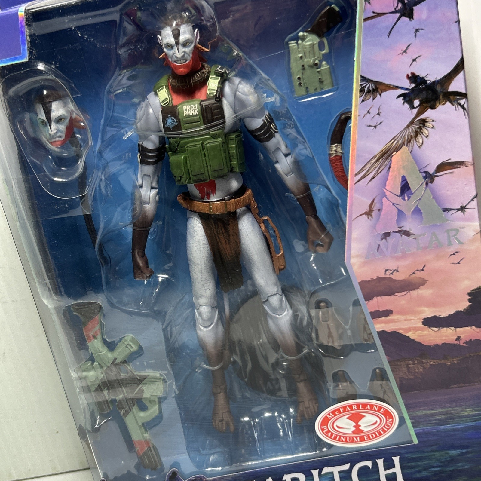 Avatar McFarlane Collector Edition Red Platinum Quaritch 7&Prime;