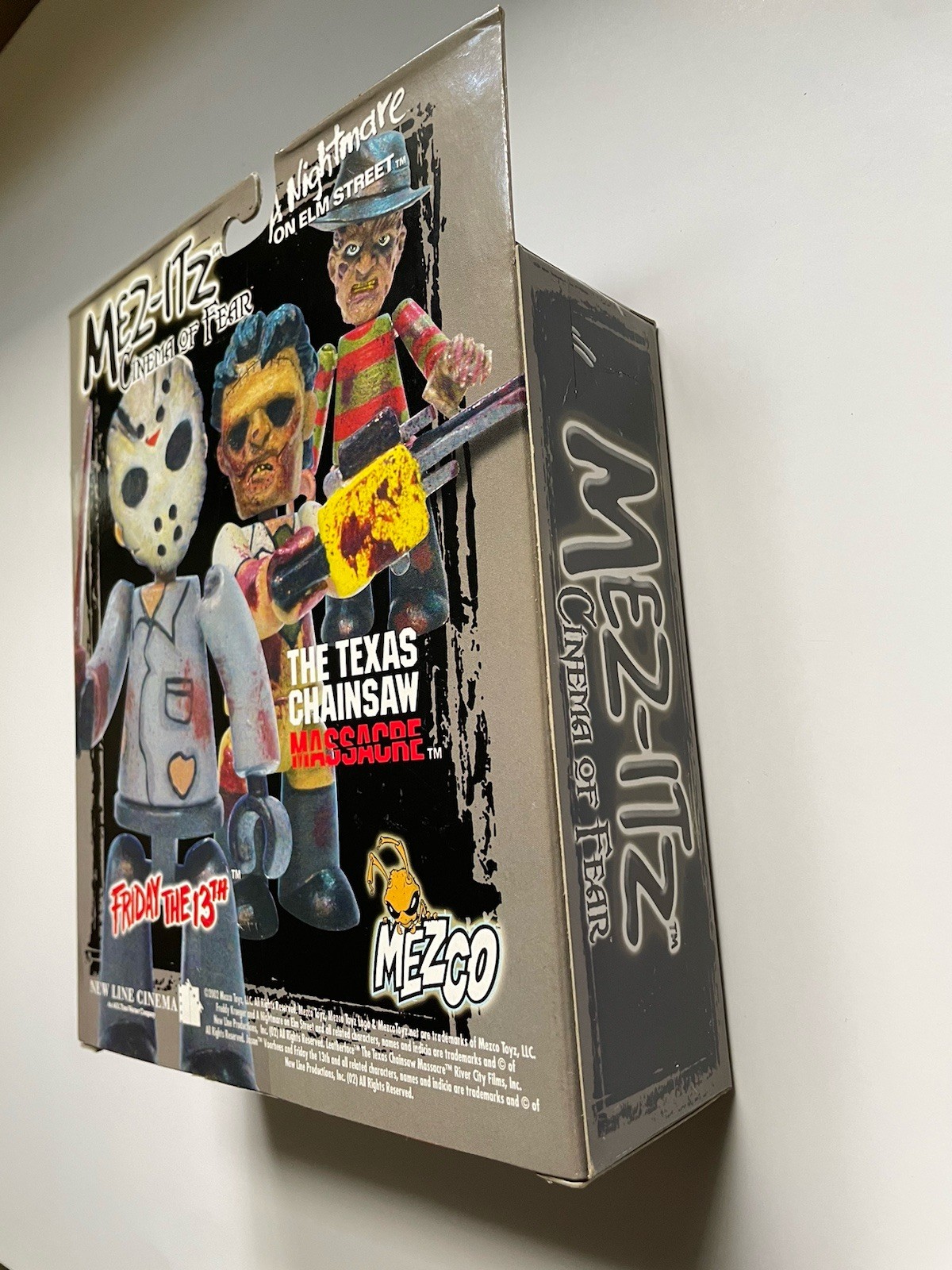 2002 Cinema Of Fear Jason Freddy Leatherface Mini Figures Horror Mezco Mez Itz