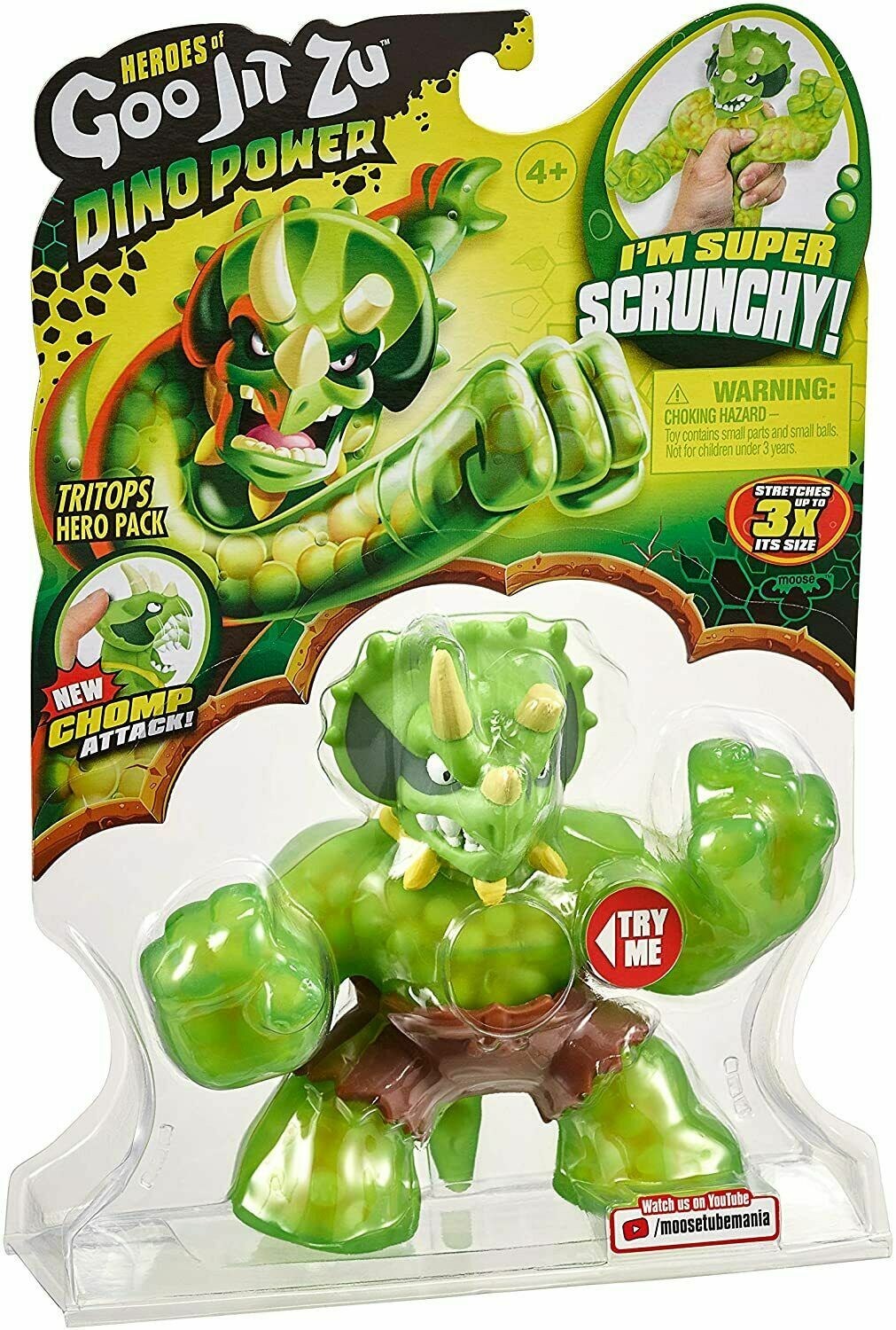 Moose Enterprise Heroes of Goo JIT Zu Dino Power Tritops The Triceratops – 41091