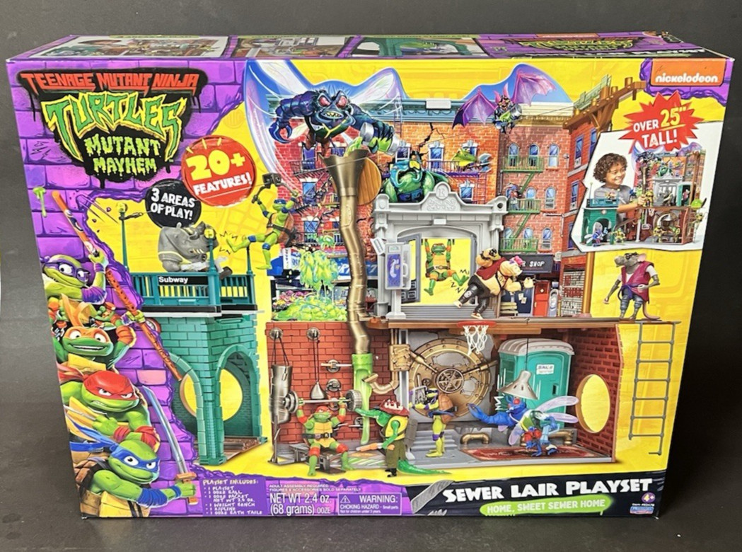 Playmates TMNT Teenage Mutant Ninja Turtle Mutant Mayhem Sewer Lair Playset