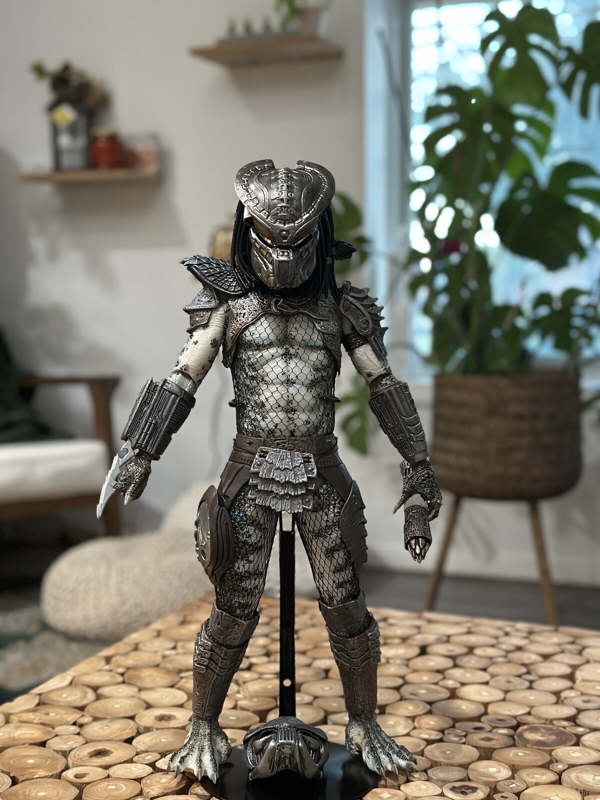 Custom 1/4 Elite Predator Mask For Neca Jungle Hunter Predator – MADE TO ORDER