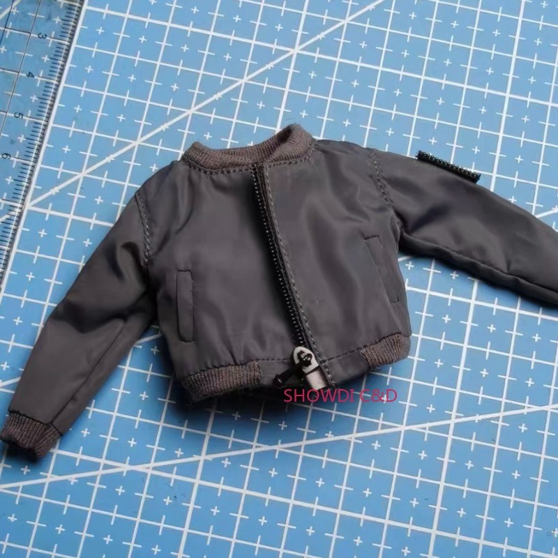 1/12 Scale Flight Jacket Coat Model For 6&Prime; Male Action Figure Body (No Figure)