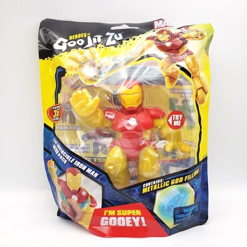 Heroes of Goo Jit Zu Marvel Superhero – The Invincible Iron Man NEW & SEALED