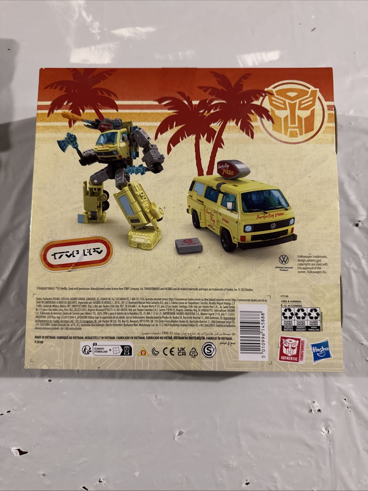 2023 Collaborative Transformers Stranger Things Code Red Pizza Surfer Brand New