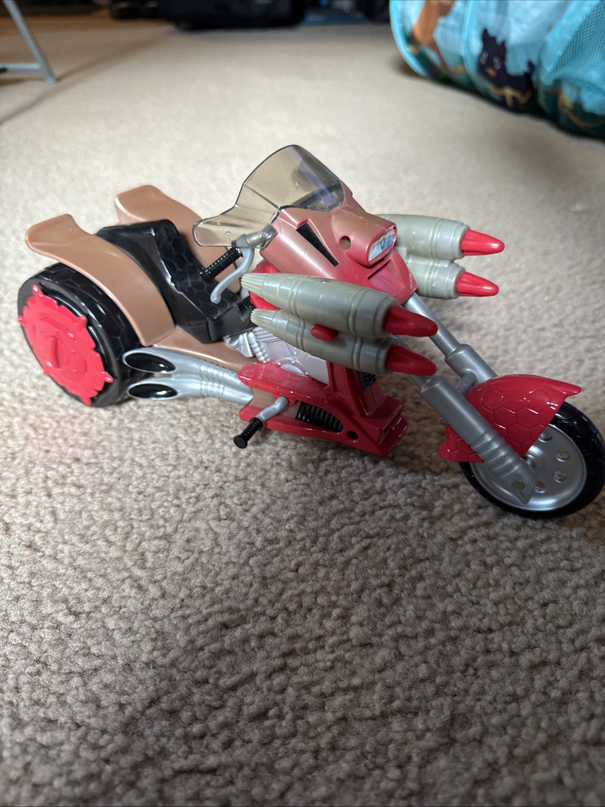 TMNT Raphael Combat Cruiser 2005 Ninja Turtles Motorcycle