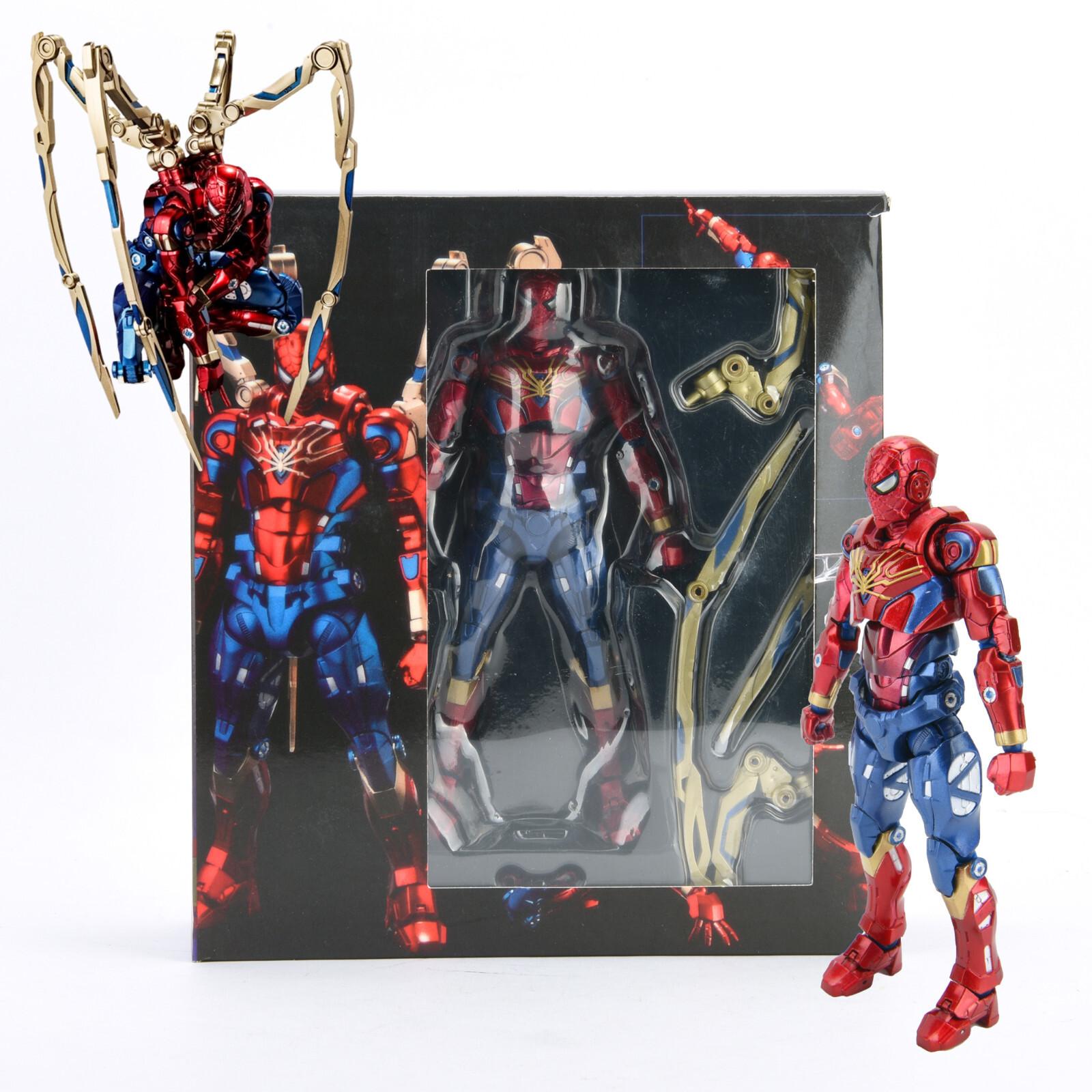 Marvel Fighting Armor Iron Spider-Man 6&Prime; Action Figure Toys w/Accessories NewBox
