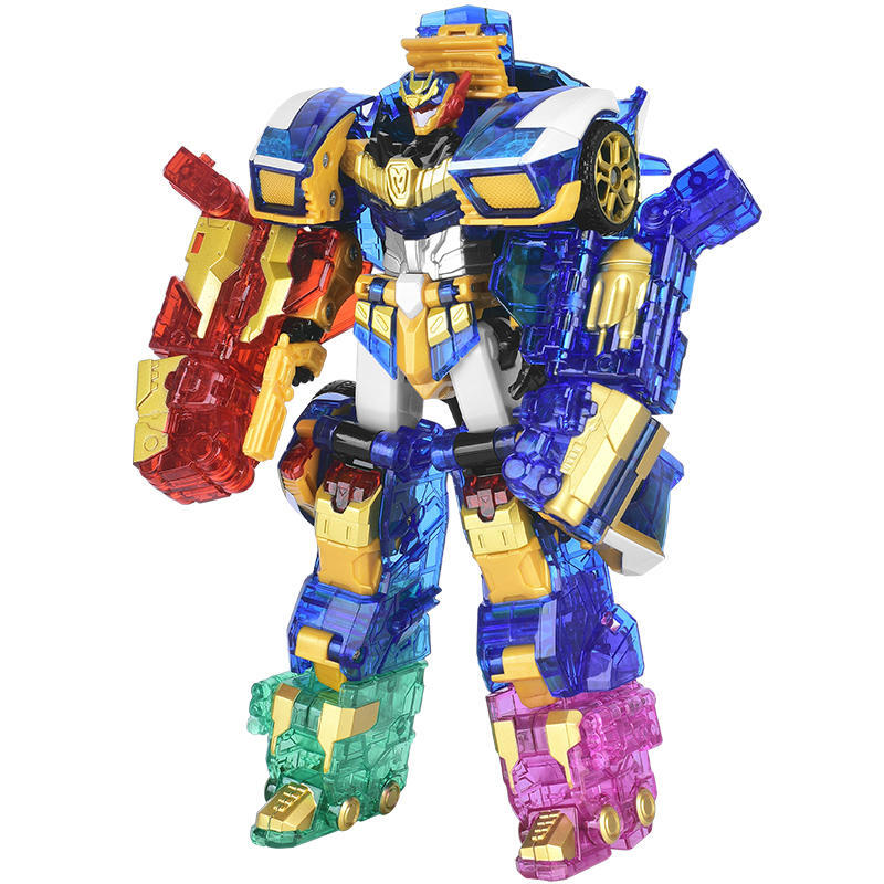 Metal Cardbot 7-11&Prime; Transform Figure Boys Kids Toy Car Truck Plane Vehicle Robot