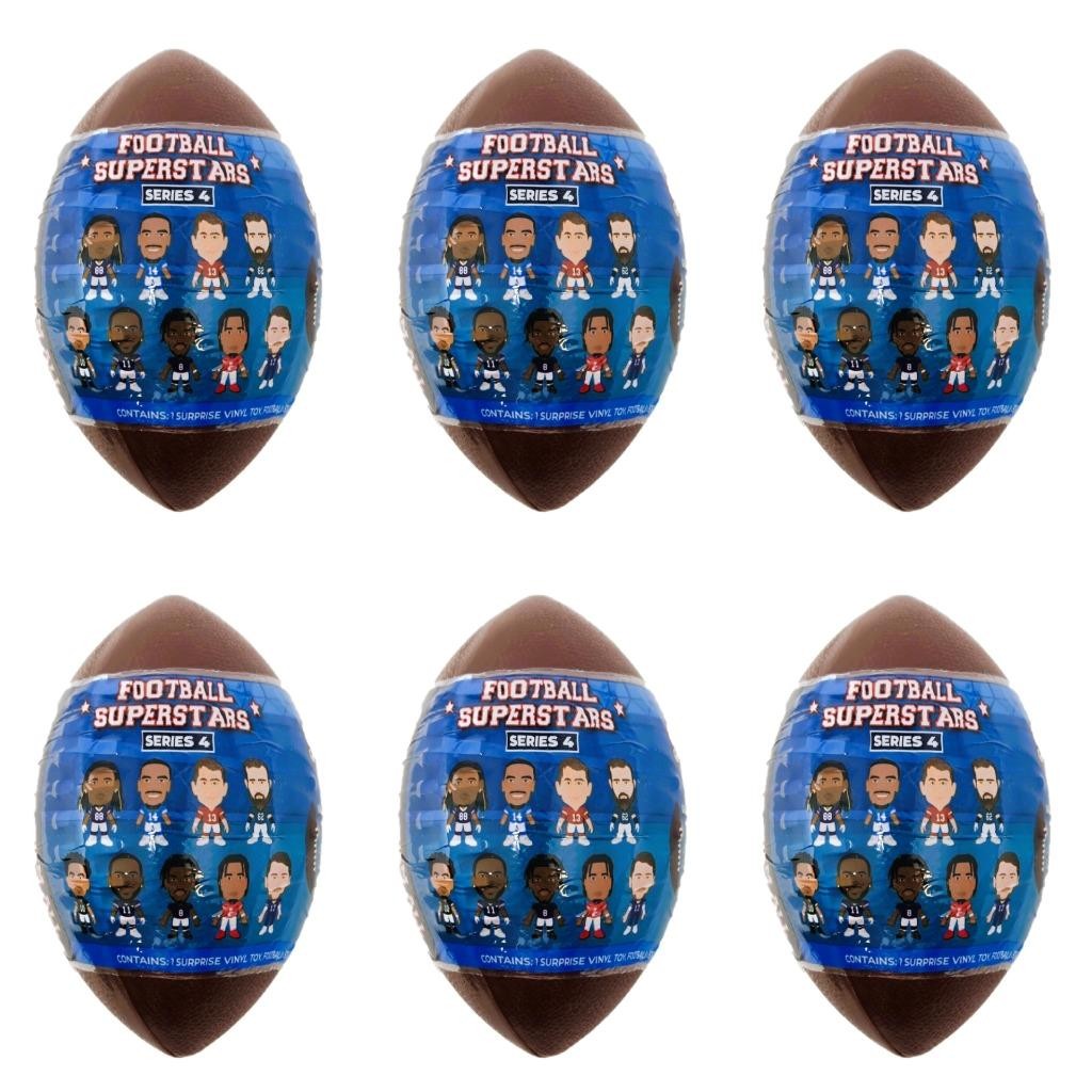 Football Superstars SMOLS NFL Series 4 Figures – Lot of 6 Sealed Blind Capsules