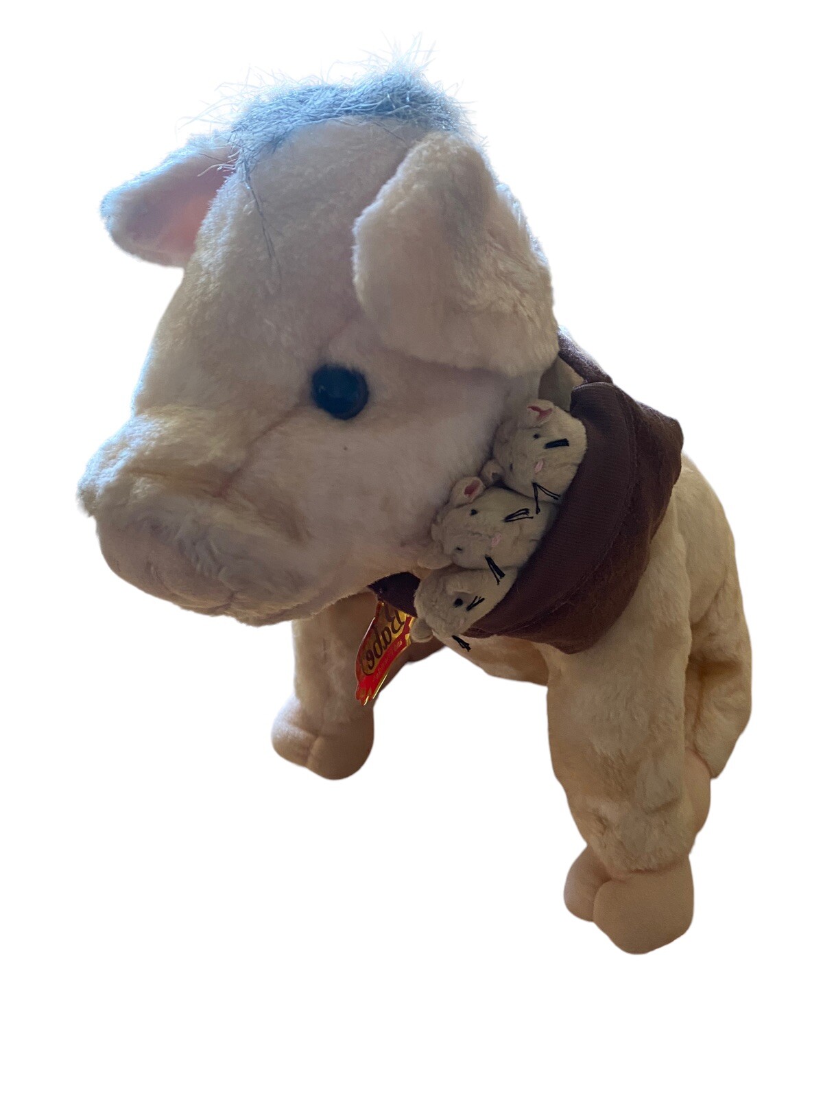 *1998 Vintage Universal « BABE » 14&Prime; Talking Interactive Plush Pig w/Mice