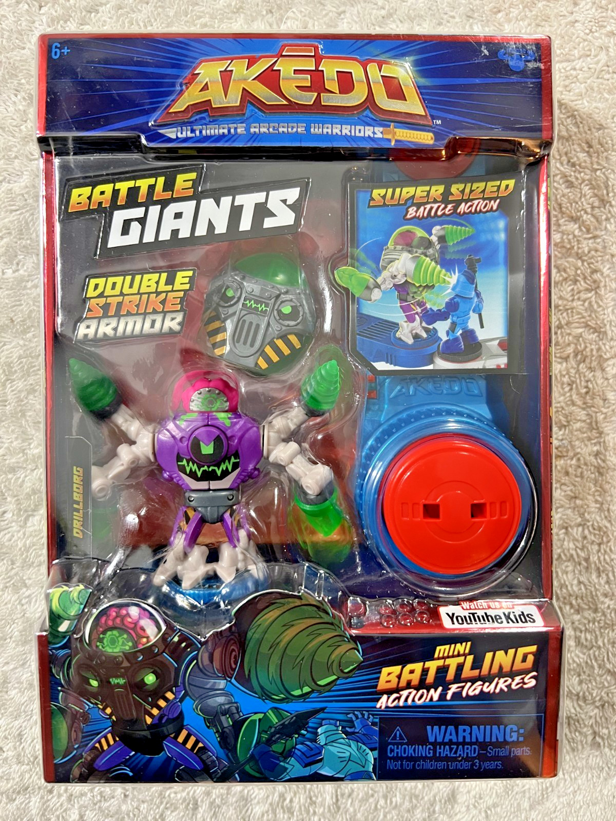AKEDO BATTLE GIANTS DRILLBORG & SCRATCH-ATRON **NEW**
