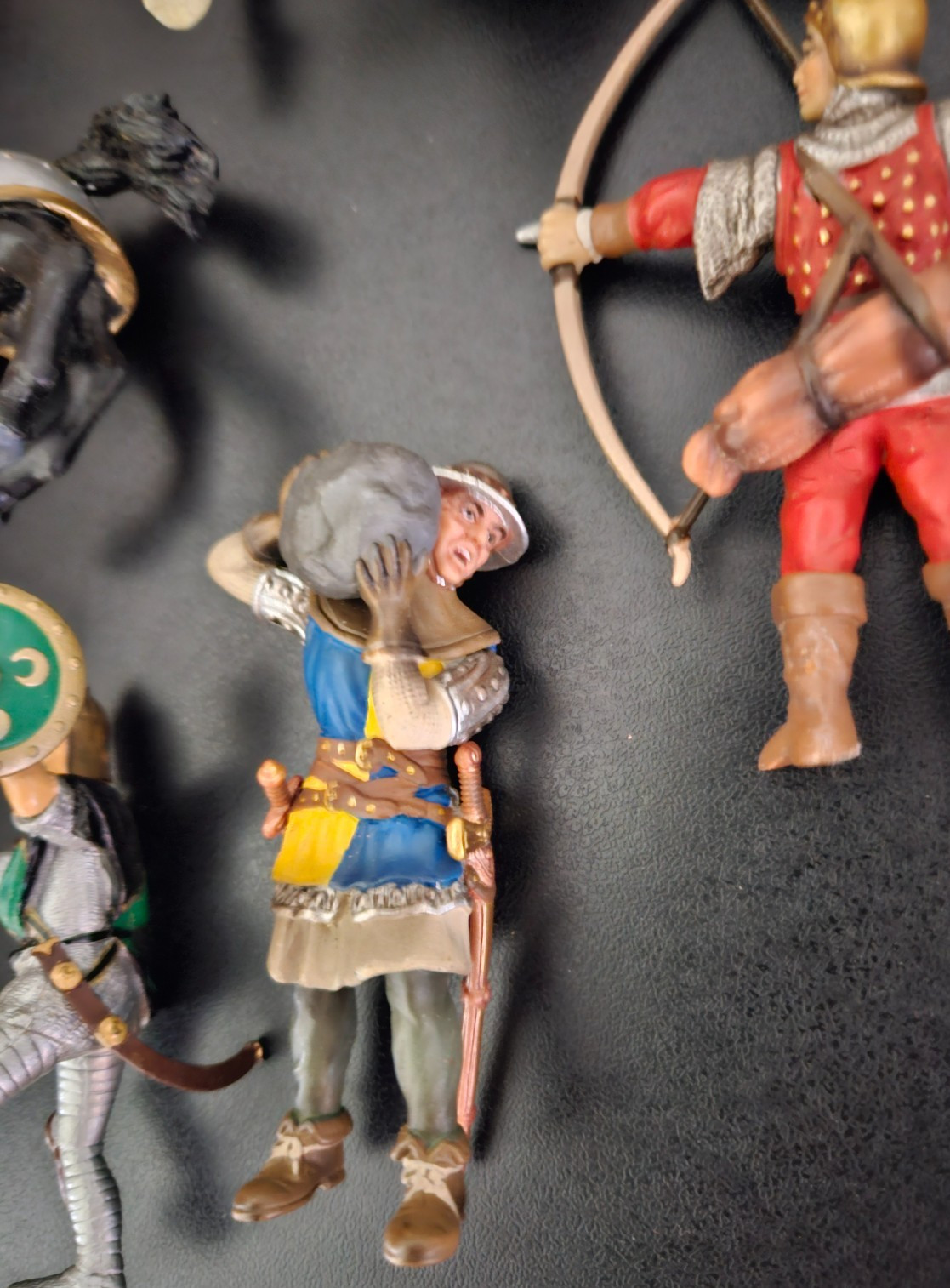 Mixed Lot of 9 Schleich Papo Knights & Horses Crusaders Medieval Action Figures