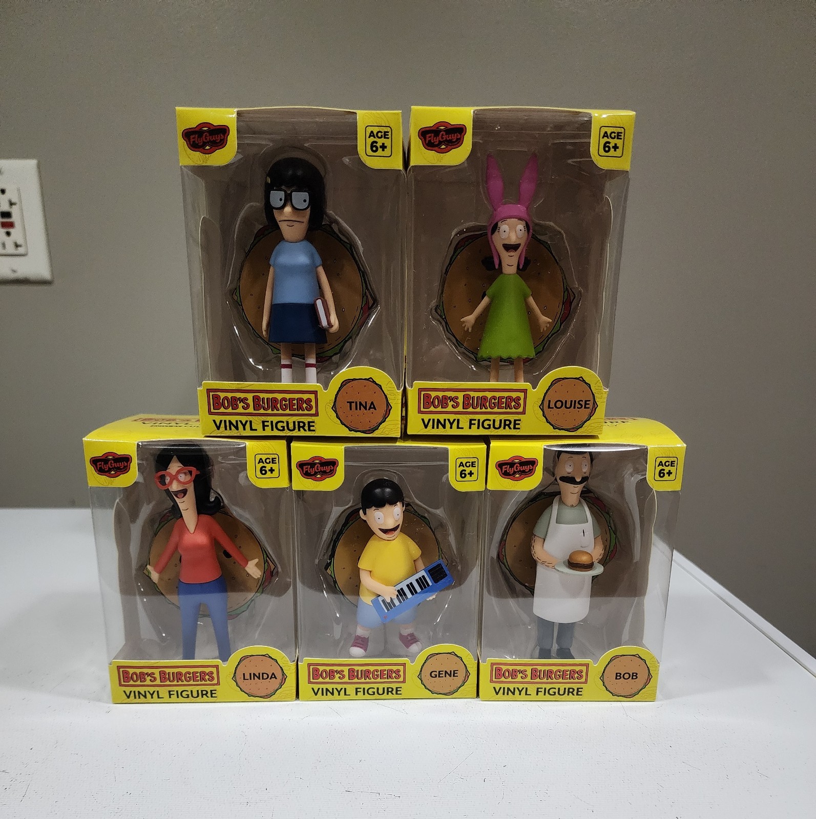 Bob&rsquo;s Burgers Set Of 5 Tina Louise Gene Linda Bob 4&Prime; Figures Culturefly