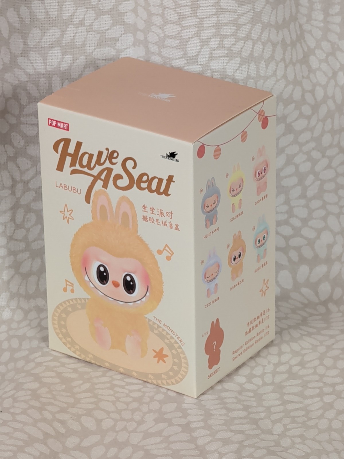 Authentic POP MART LABUBU-Have a Seat: Blind Box Vinyl-Faced Plush – New/Sealed