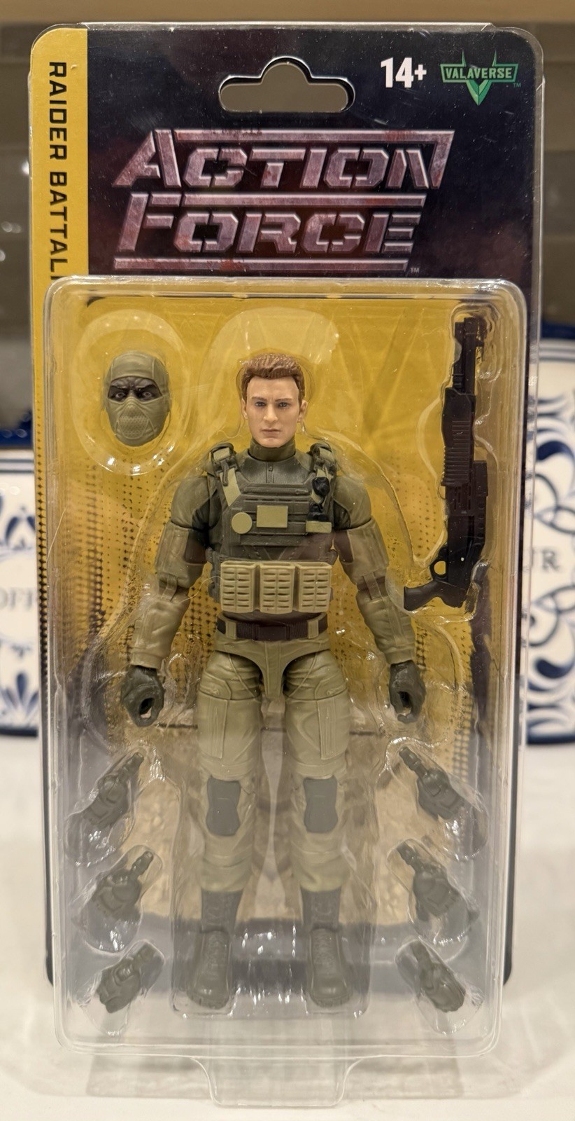 Valaverse Action Force Raider Battalion Trooper Action Figure Chris Evans