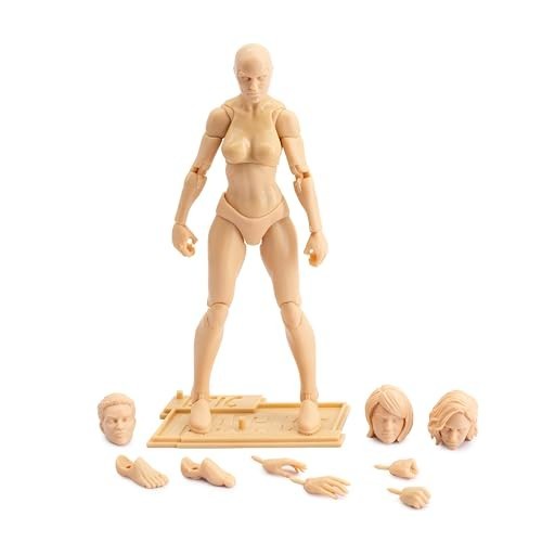 Highly Articulated 1:12 Scale Action Figure Blanks – Customizable with Stand, Be
