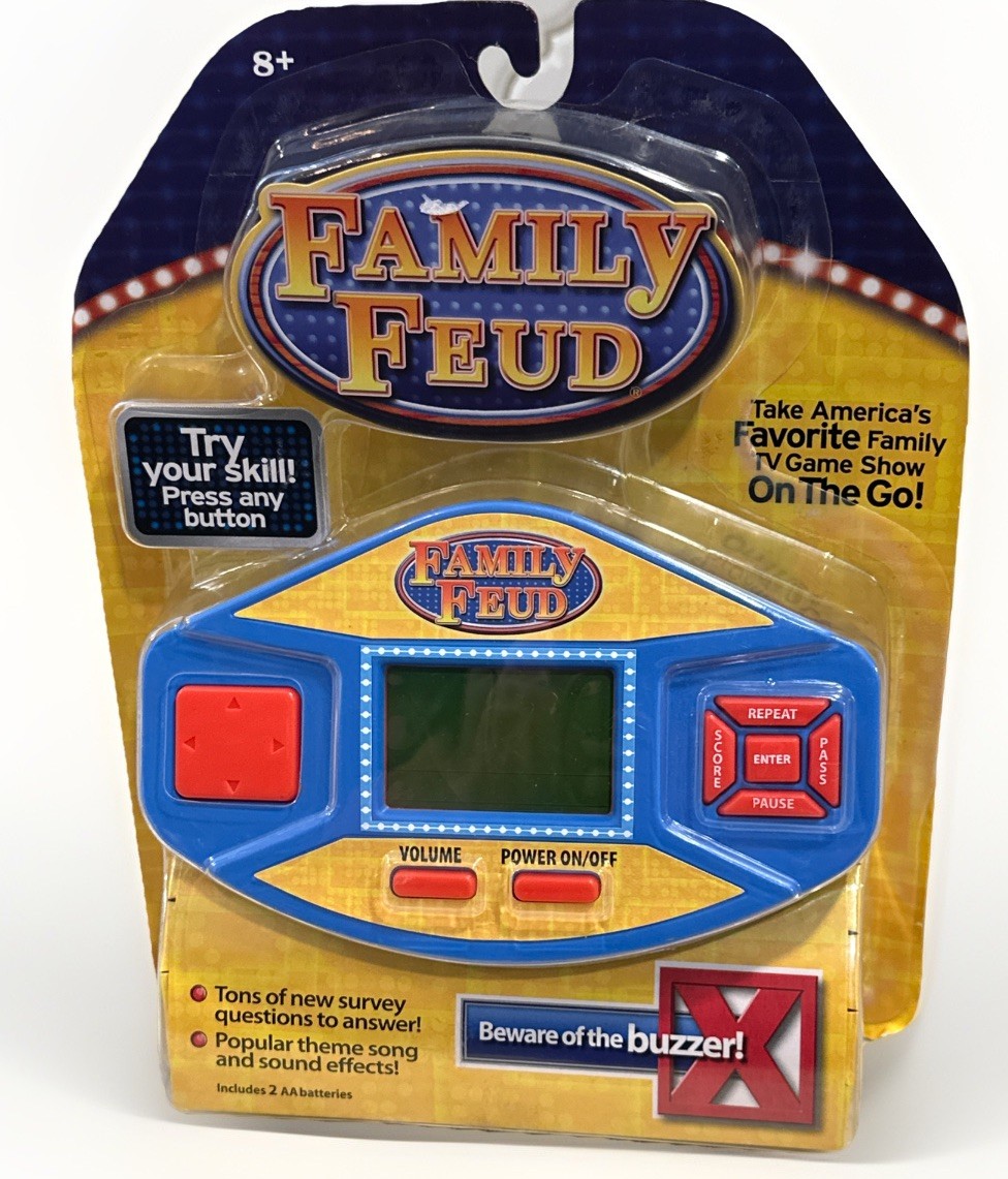 Family Feud Handheld Electronic Game NEW SEALED WORKS! #09528
