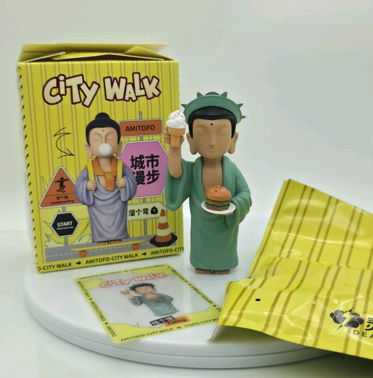 Amitofo Fo U City Walk Series 2 Generation Play Tabletop Doll Eating Liberty